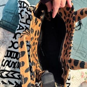 Marc Jacobs Tan and Black Animal Print Tote